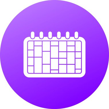 Takvim simgesi vektör illüstrasyonu