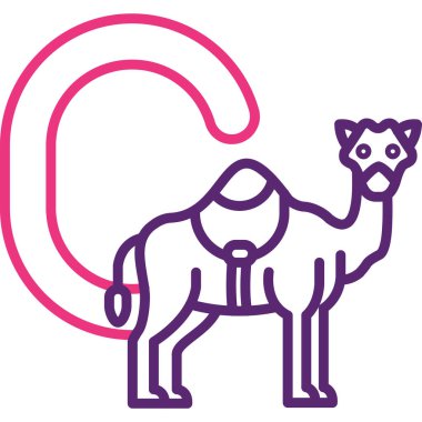 Hayvan ağı simgesi basit illüstrasyon