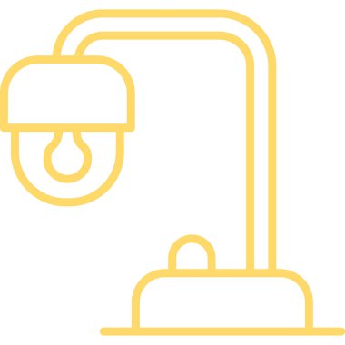 Bir lamba simgesinin vektör illüstrasyonu