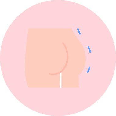 İnsan vücudu, web simgesi vektör illüstrasyonu