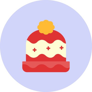 Yılbaşı ağacının vektör düz çizimi