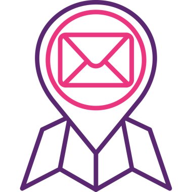 posta simgesi. Basit resimleme