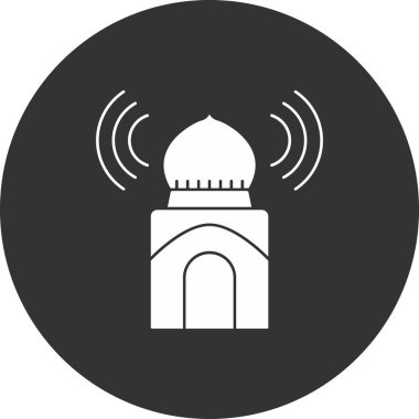 Cami simgesinin vektör illüstrasyonu