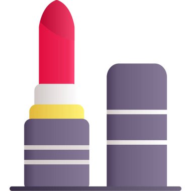 Dudak parlatıcılı ruj, illüstrasyon, beyaz arkaplanda vektör.