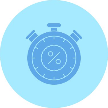 Kronometre Web simgesi basit illüstrasyon