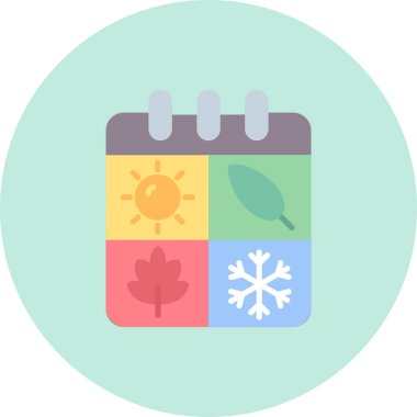 kış günü ikon vektör illüstrasyonu