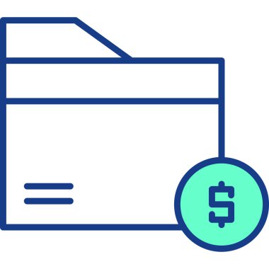 Para için. Web simgesi basit illüstrasyon