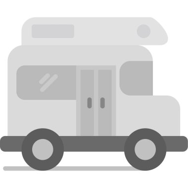 Van yassı simgesi, vektör, illüstrasyon