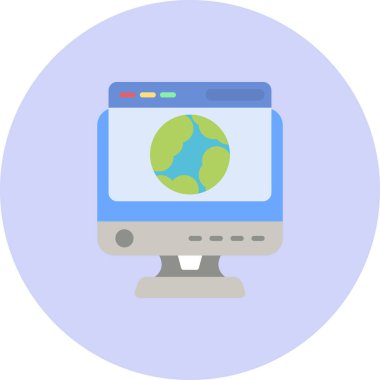 Bilgisayar web simge vektör çizim