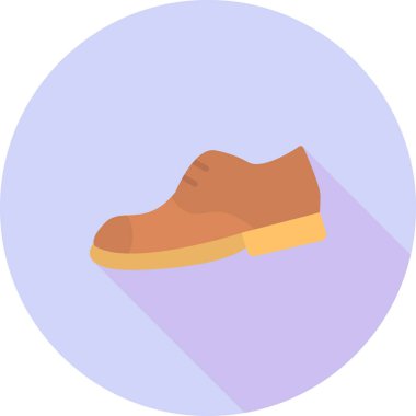 Ayakkabı. Web simgesi basit illüstrasyon