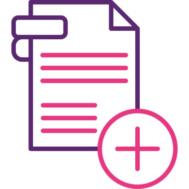 Dosya simgesinin vektör illüstrasyonu