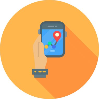 gps konumu gps konum simgesi düz biçimli