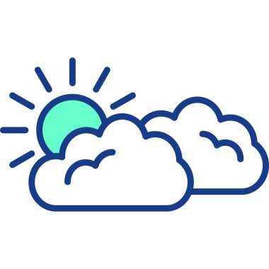 Bulut. Web simgesi basit illüstrasyon