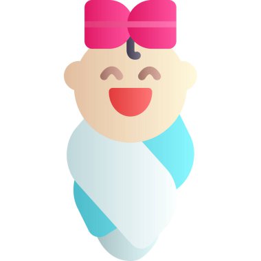 Şapka vektör illüstrasyon tasarımlı küçük kız