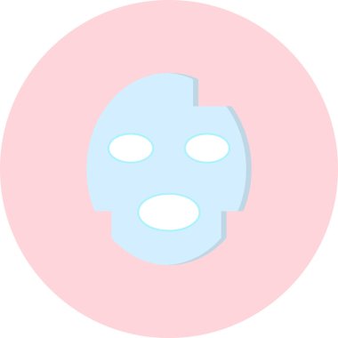 Yüzünde maske olan bir adamın vektör çizimi