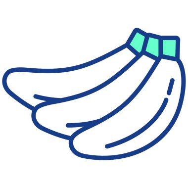 muz ikonu vektör çizimi