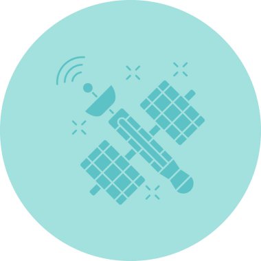 Uydu simgesinin vektör illüstrasyonu