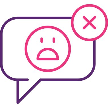 Konuş. Web simgesi basit illüstrasyon