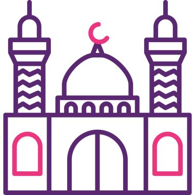 Cami. Web simgesi basit illüstrasyon