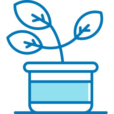 Çiçek. Web simgesi basit illüstrasyon