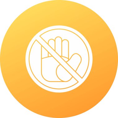 Web simgesi, vektör illüstrasyonunu girmeyin