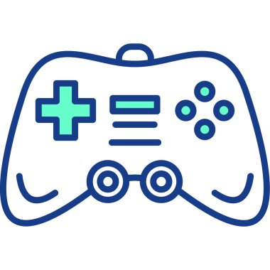 Kolayca düzenleyebilen oyun denetleyici vektör simgesi