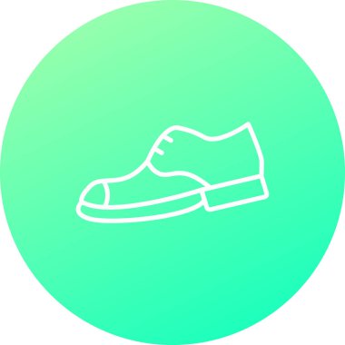 Benzersiz ayakkabı vektör çizgisi simgesi