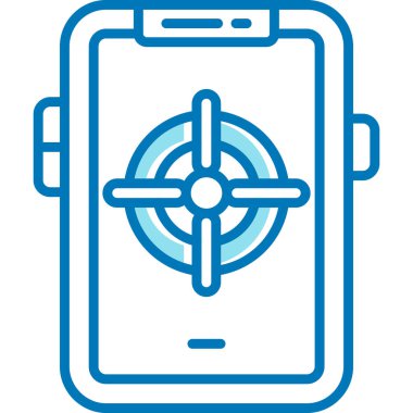 akıllı telefon simgesi vektör illüstrasyonu