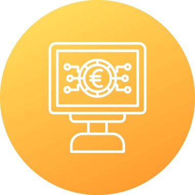 vektör euro simgesi illüstrasyonu