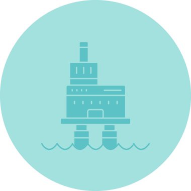 Gemi. Web simgesi basit illüstrasyon