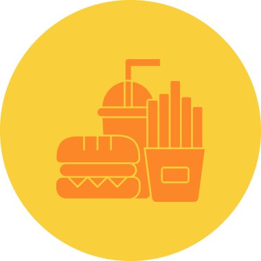 Hamburger fast food vektör çizimi