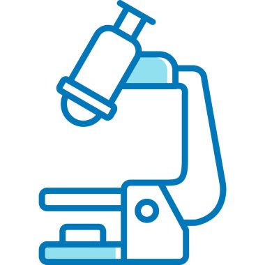 Mikroskop modern ikon vektör çizimi