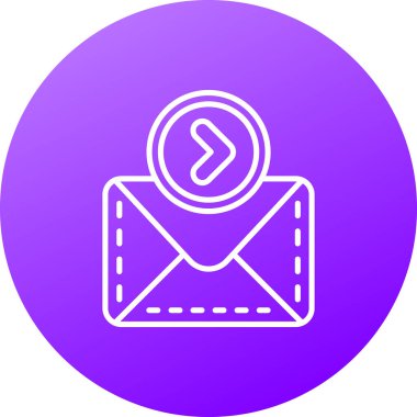 Vektör E- posta simgesi illüstrasyonu