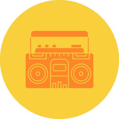 Müzik. Web simgesi basit illüstrasyon