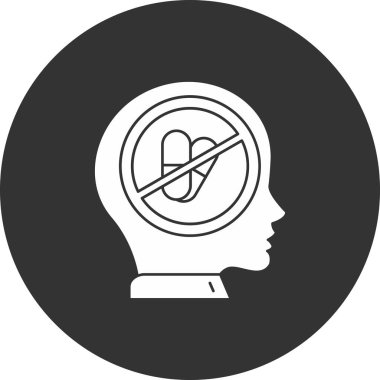 beyin ikonu vektör illüstrasyonu