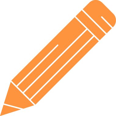 Kalem. Web simgesi basit illüstrasyon