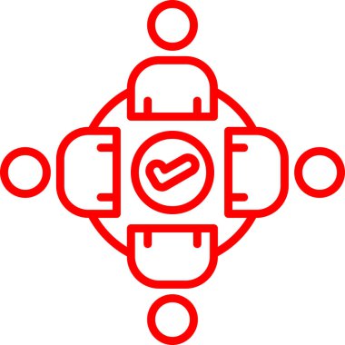 Bir kırmızı haçın vektör illüstrasyonu