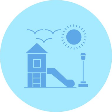 Bir ev simgesinin vektör illüstrasyonu