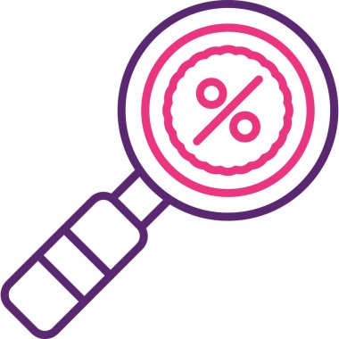 Büyüteç. Web simgesi basit tasarım