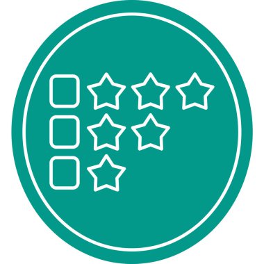 yıldız simgesi vektör illüstrasyonu