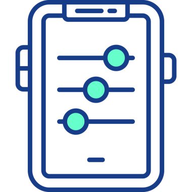 - Telefon. Web simgesi basit illüstrasyon