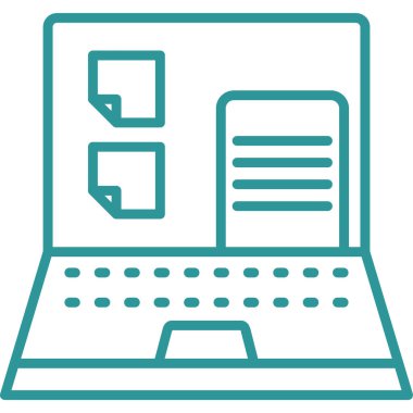 Bilgisayar. Web simgesi basit illüstrasyon