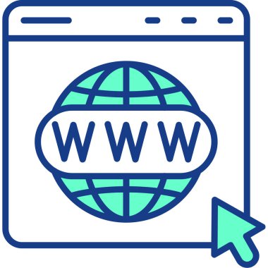 Tarayıcı web web simgesi - taslak biçimi