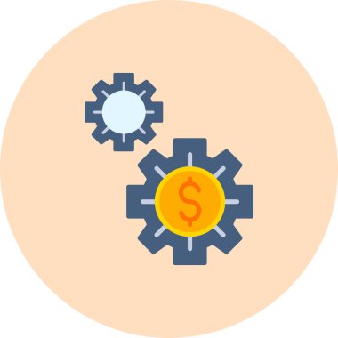 Dolar simgesi vektör illüstrasyonu