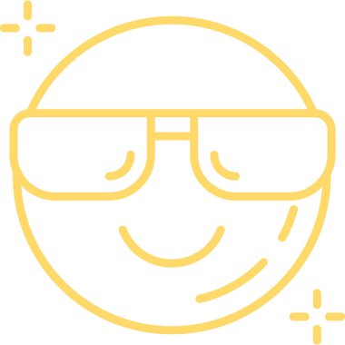 Gözlük. Web simgesi basit illüstrasyon