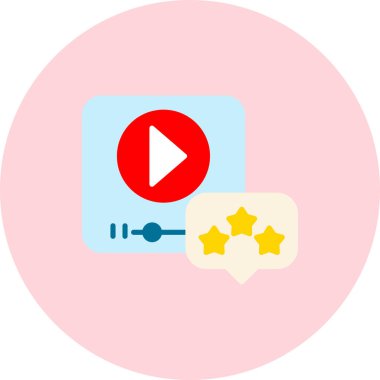 Video oynatıcı. Web simgesi tasarımı