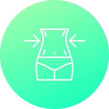 Eşsiz Kısa Vektör Satır Simgesi