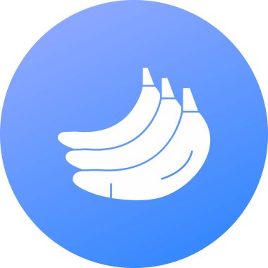 Muz. Web simgesi basit illüstrasyon