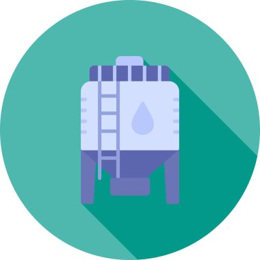 Su. Web simgesi basit illüstrasyon