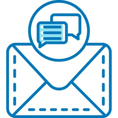 E-posta. Web simgesi basit illüstrasyon